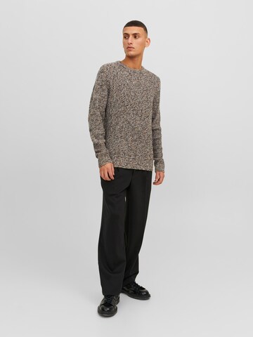 JACK & JONES Pullover 'William' in Braun