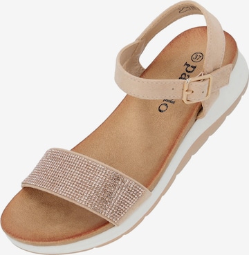 Palado Sandals 'Notan' in Beige: front