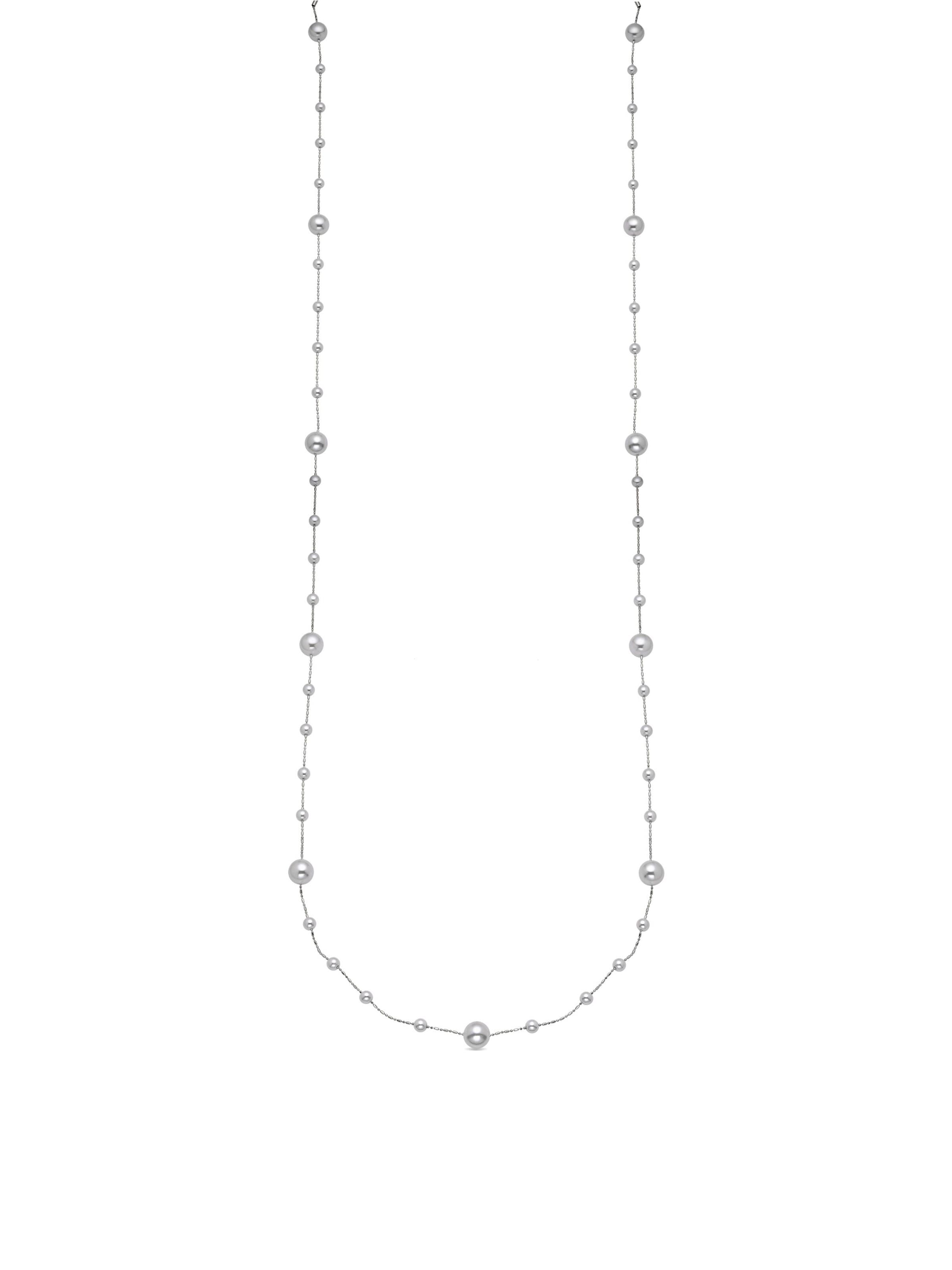 Luxenter Ketting 'Xyaz' in Wit: voorkant