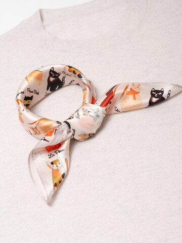 MayTree Scarf 'Seidentuch Katzen' in Pink