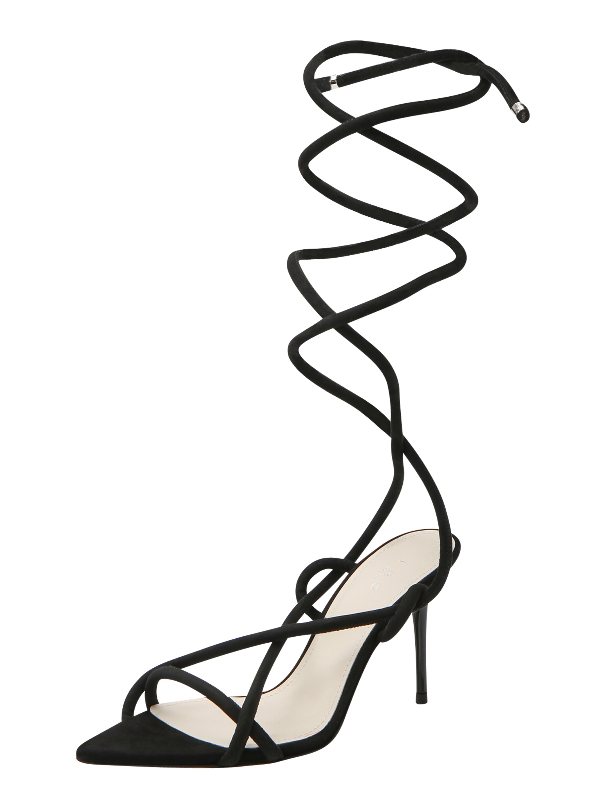 IRO Σανδάλι με λουράκια σε μαύρο: μπροστά