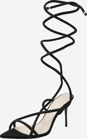 juoda IRO Basutės su dirželiais: priekis