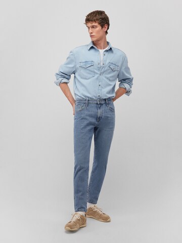 Mavi Regular Fit Hemd 'Ted' in Blau