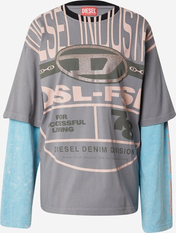 T-shirt 'BUXT' DIESEL en gris : devant