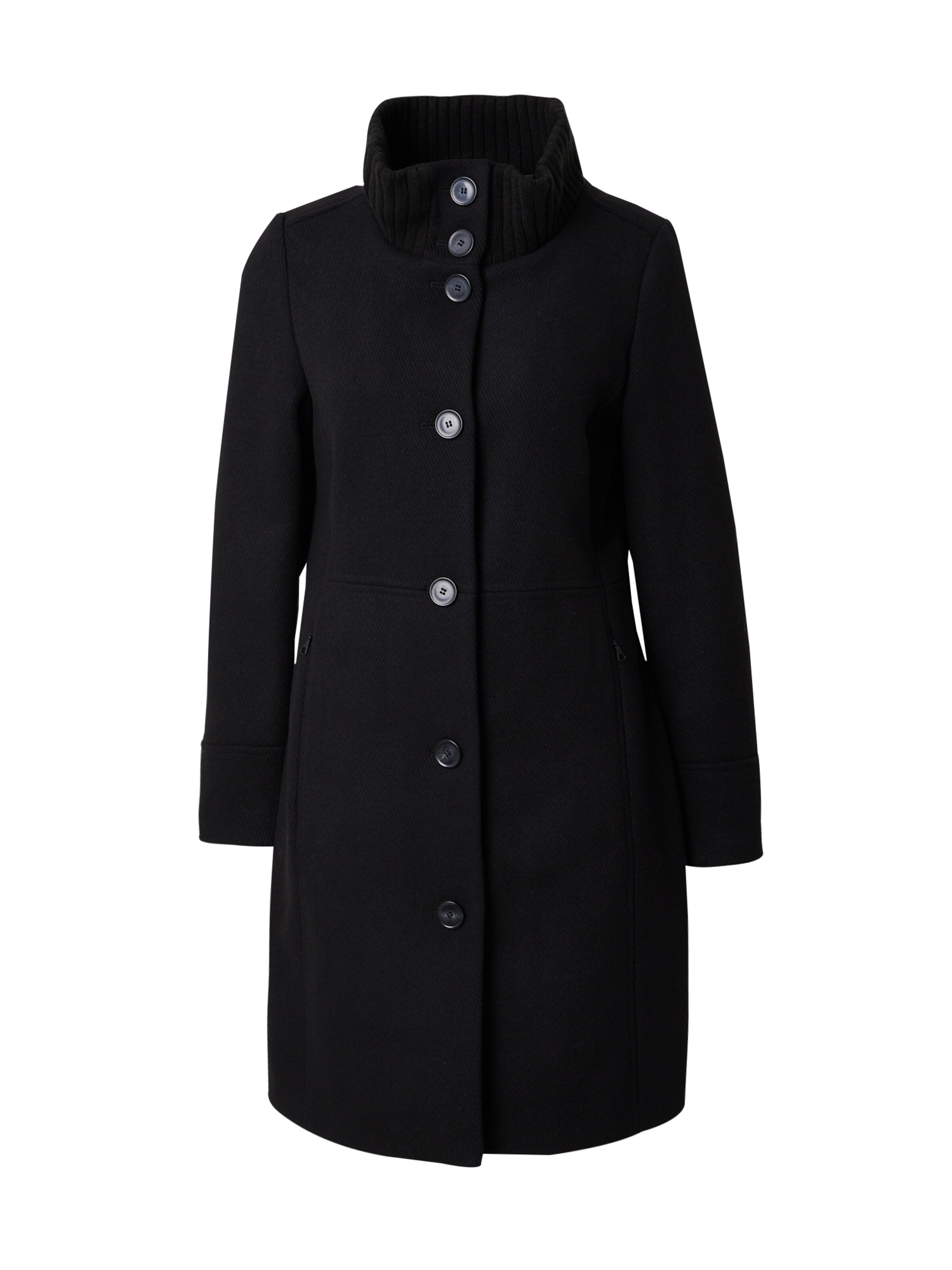 s.Oliver Tussenmantel in Zwart: voorkant