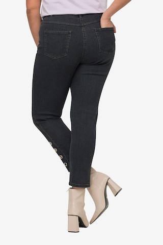 MIAMODA Tapered Jeans in Grijs