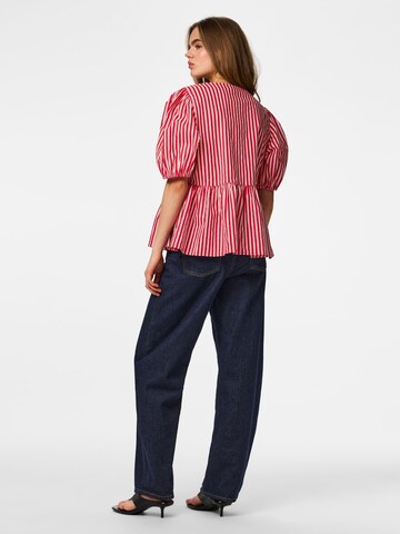 PIECES Bluse 'PCJolly' i rød