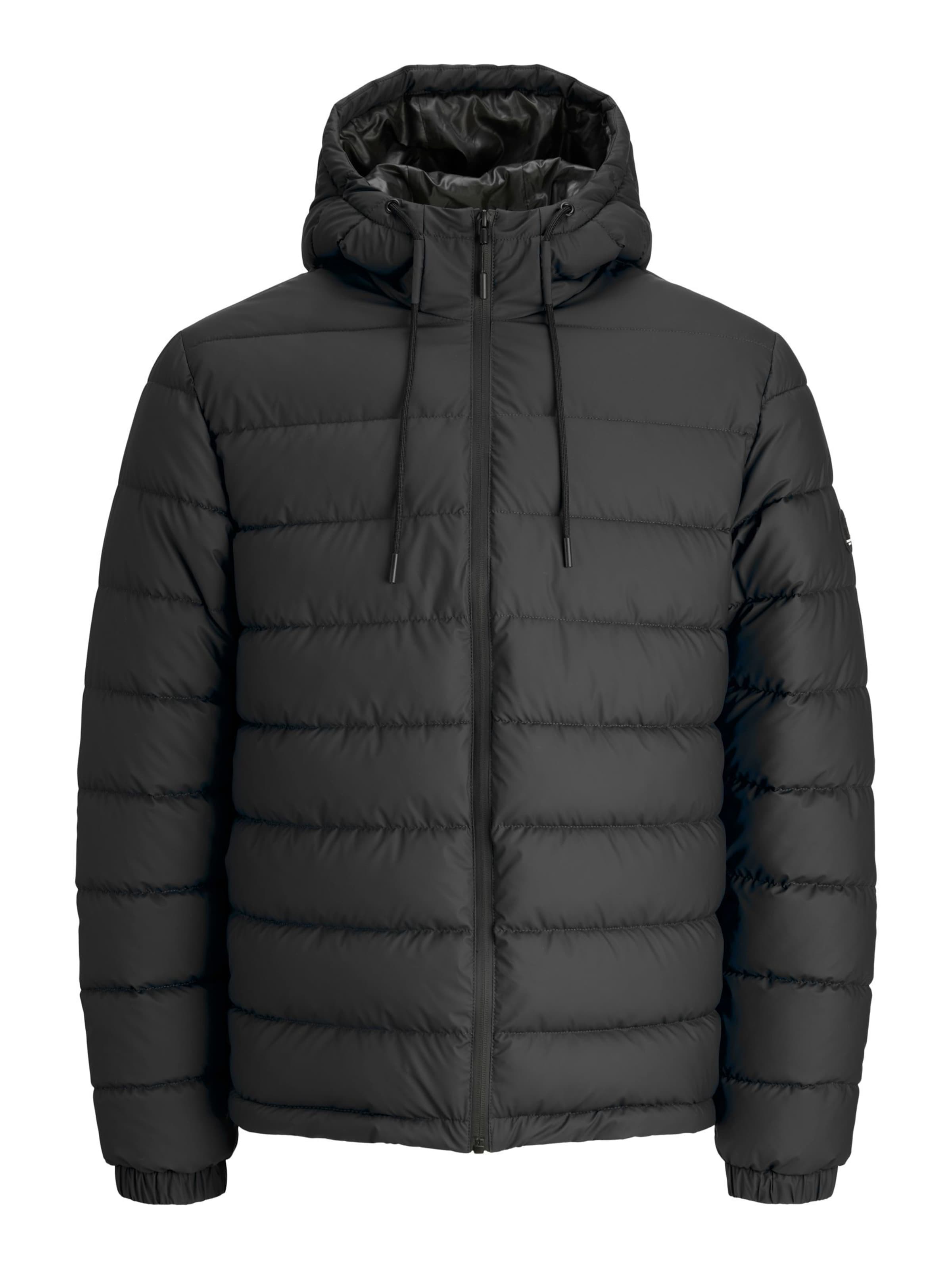 Giacca invernale di Jack & Jones Plus in nero: frontale
