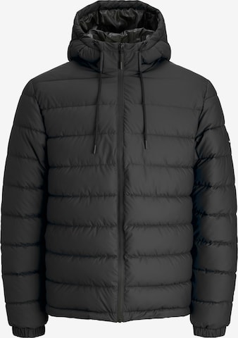 JACK & JONES - Chaqueta de invierno en negro: frente