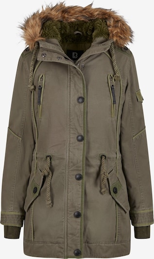 Brandit Winterparka 'Emma' in karamell / oliv, Produktansicht