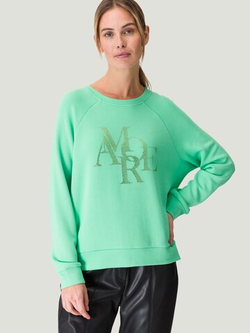 Sweat-shirt zero en vert : devant