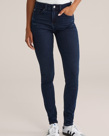 WE Fashion Skinny Fit Дънки 'The Hugger' в синьо: отпред