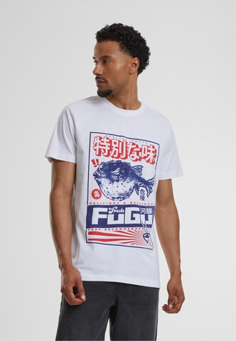 Mister Tee - Camisa 'Fugu' em branco: frente