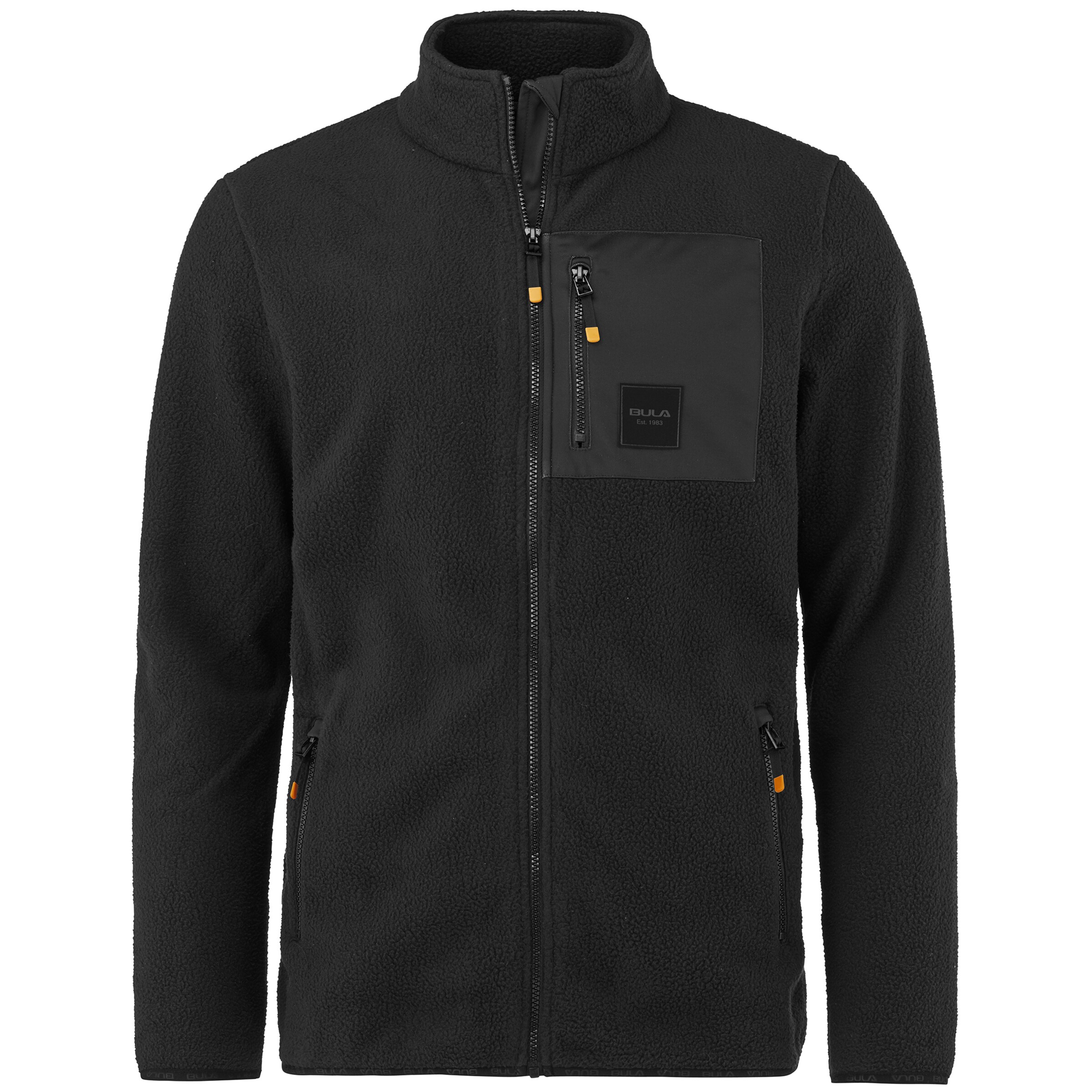 BULA Athletic Fleece Jacket in Black: front