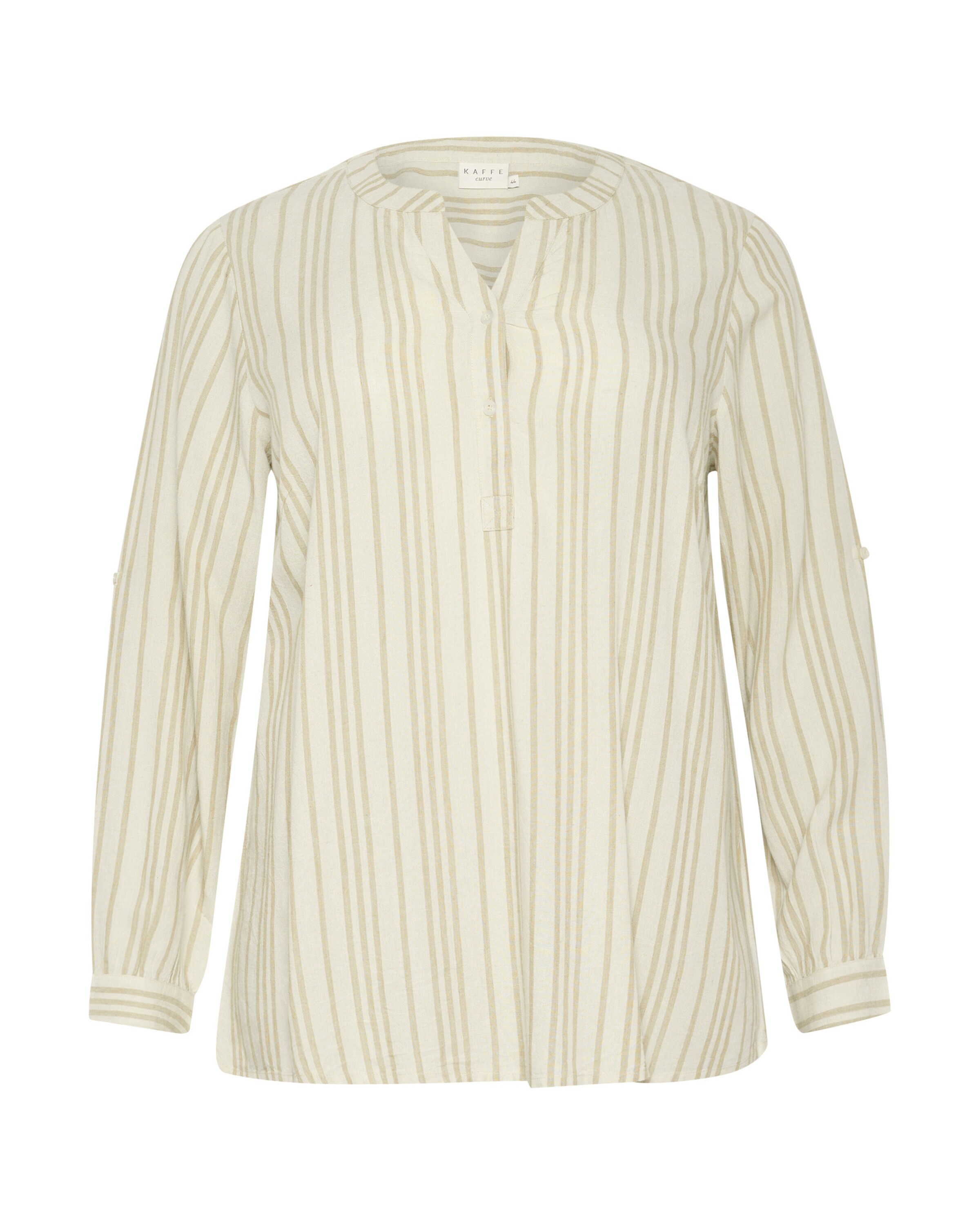 KAFFE CURVE Bluse 'Mille' in Beige: Vorderseite