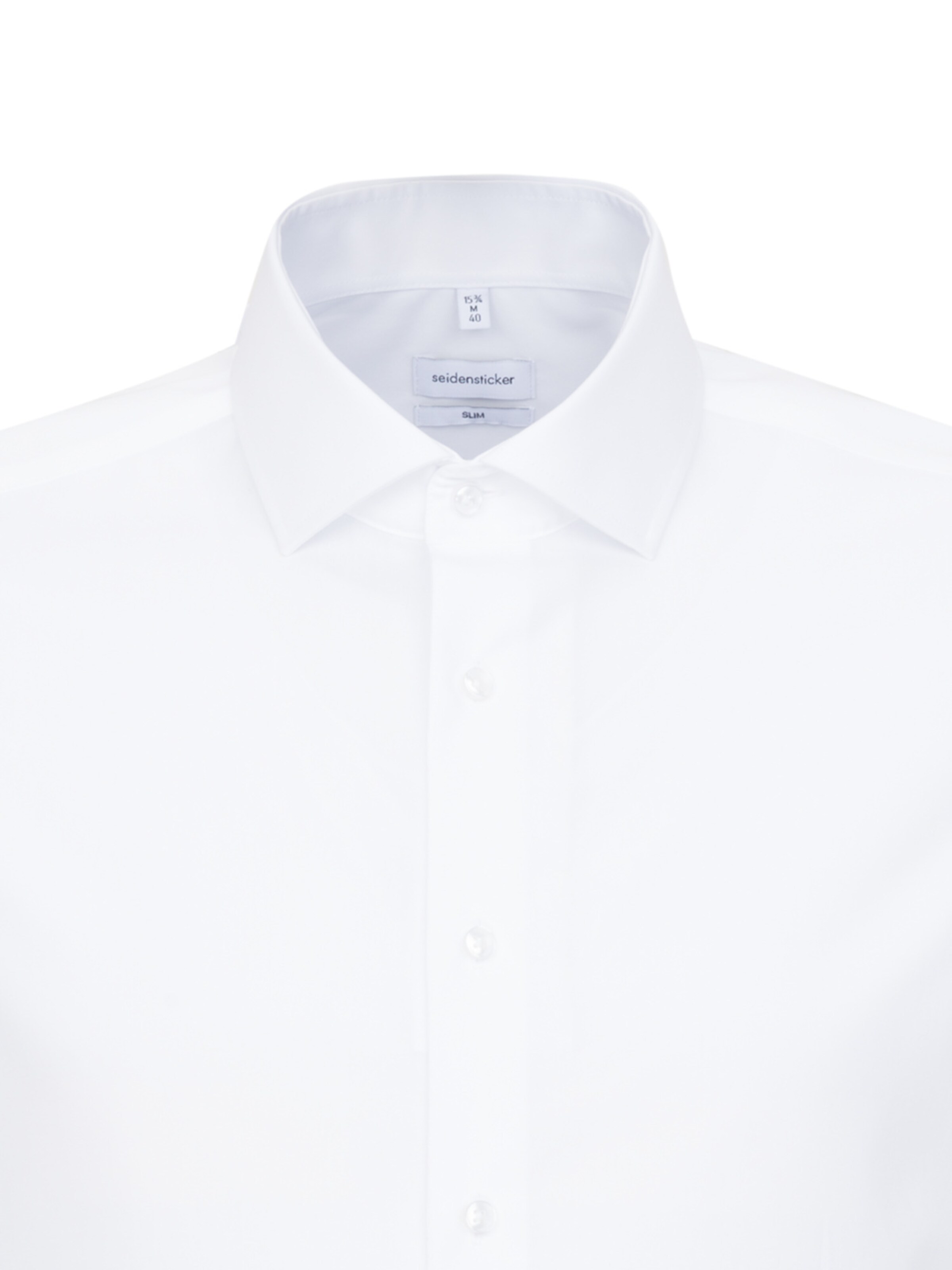 SEIDENSTICKER Slim Fit Hemd in Weiß