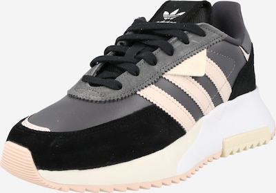 ADIDAS ORIGINALS Baskets basses 'Retropy F2' en gris / rose pastel / noir / blanc, Vue avec produit