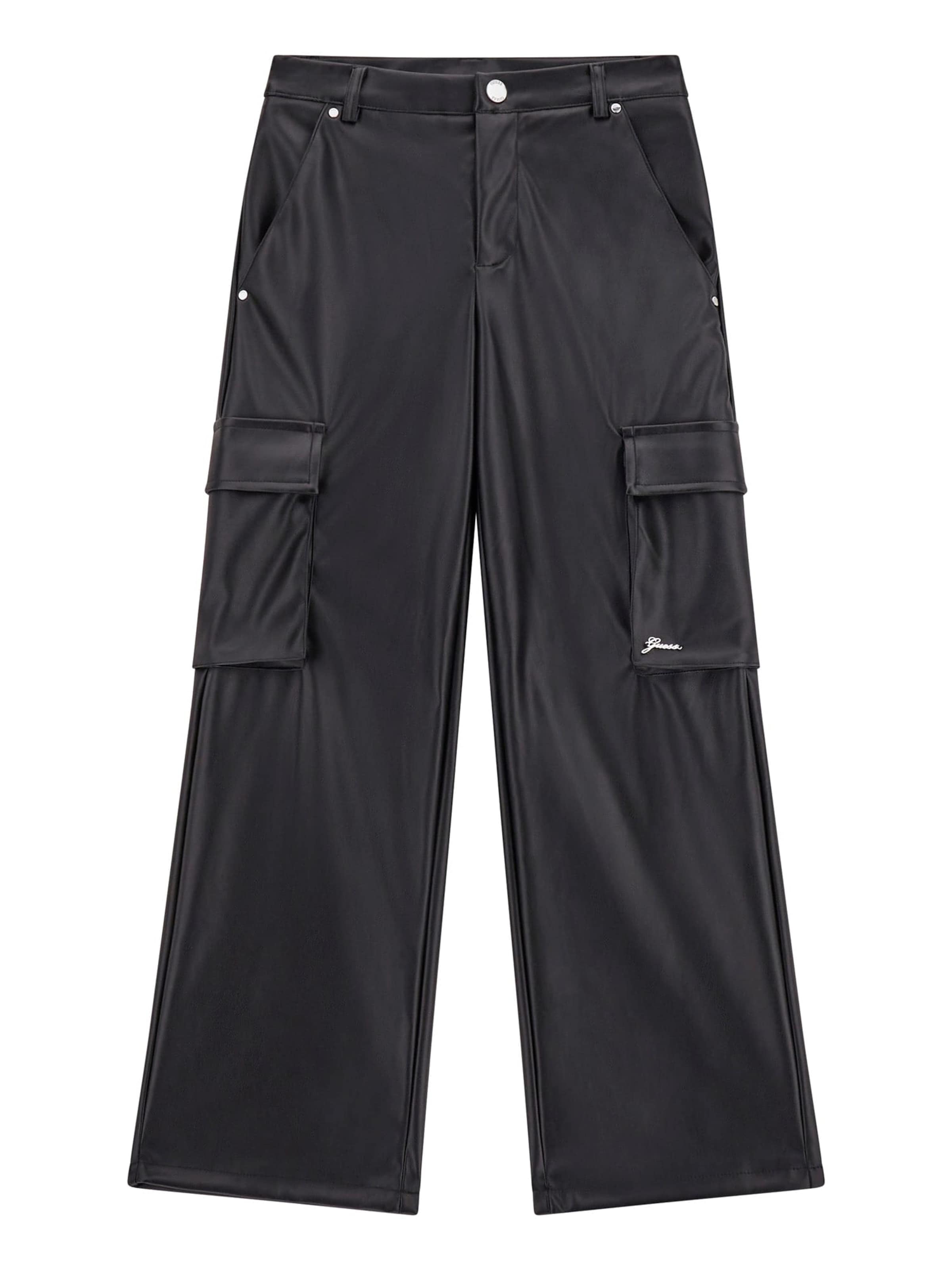 GUESS Wide Leg Hose in Schwarz: Vorderseite