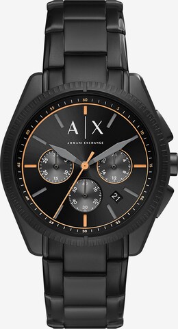 ARMANI EXCHANGE Uhr in Schwarz: predná strana