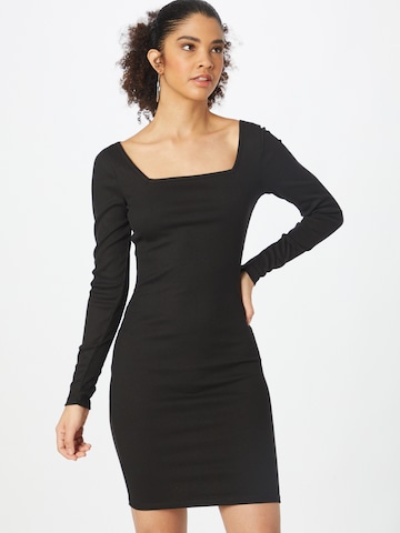 Urban Classics Dress in Black: front