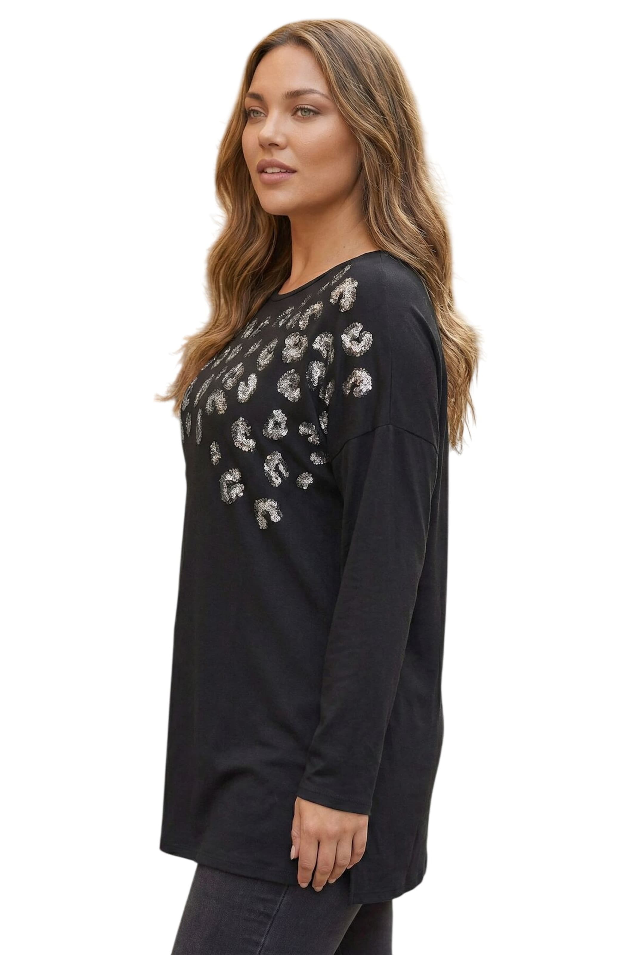 Stil Diva Shirt in Zwart