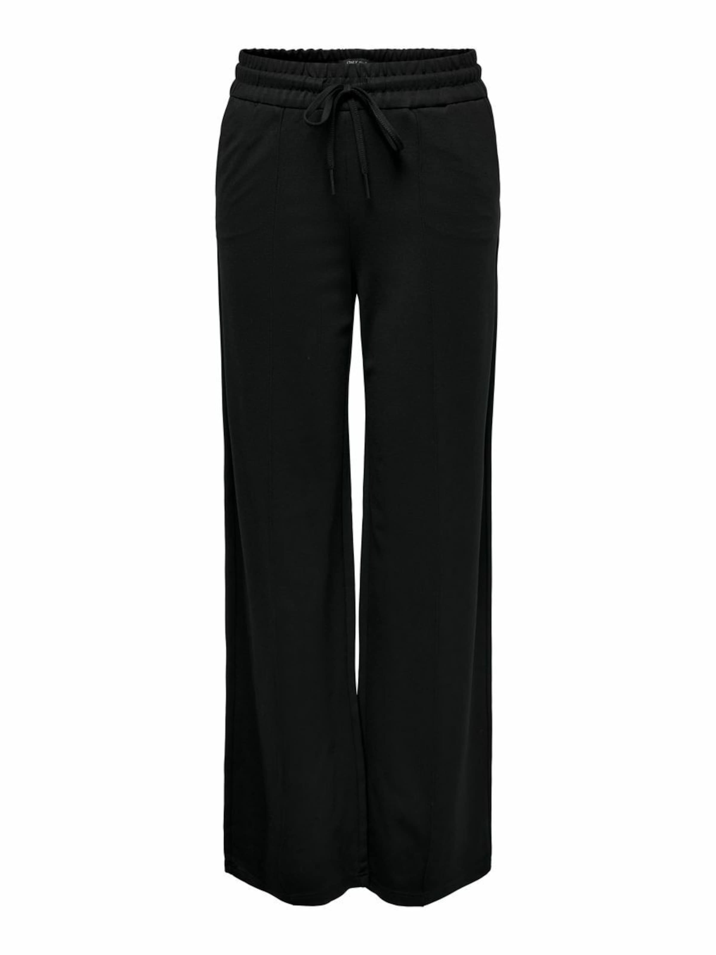 Only Tall Wide leg Pants in Black: front
