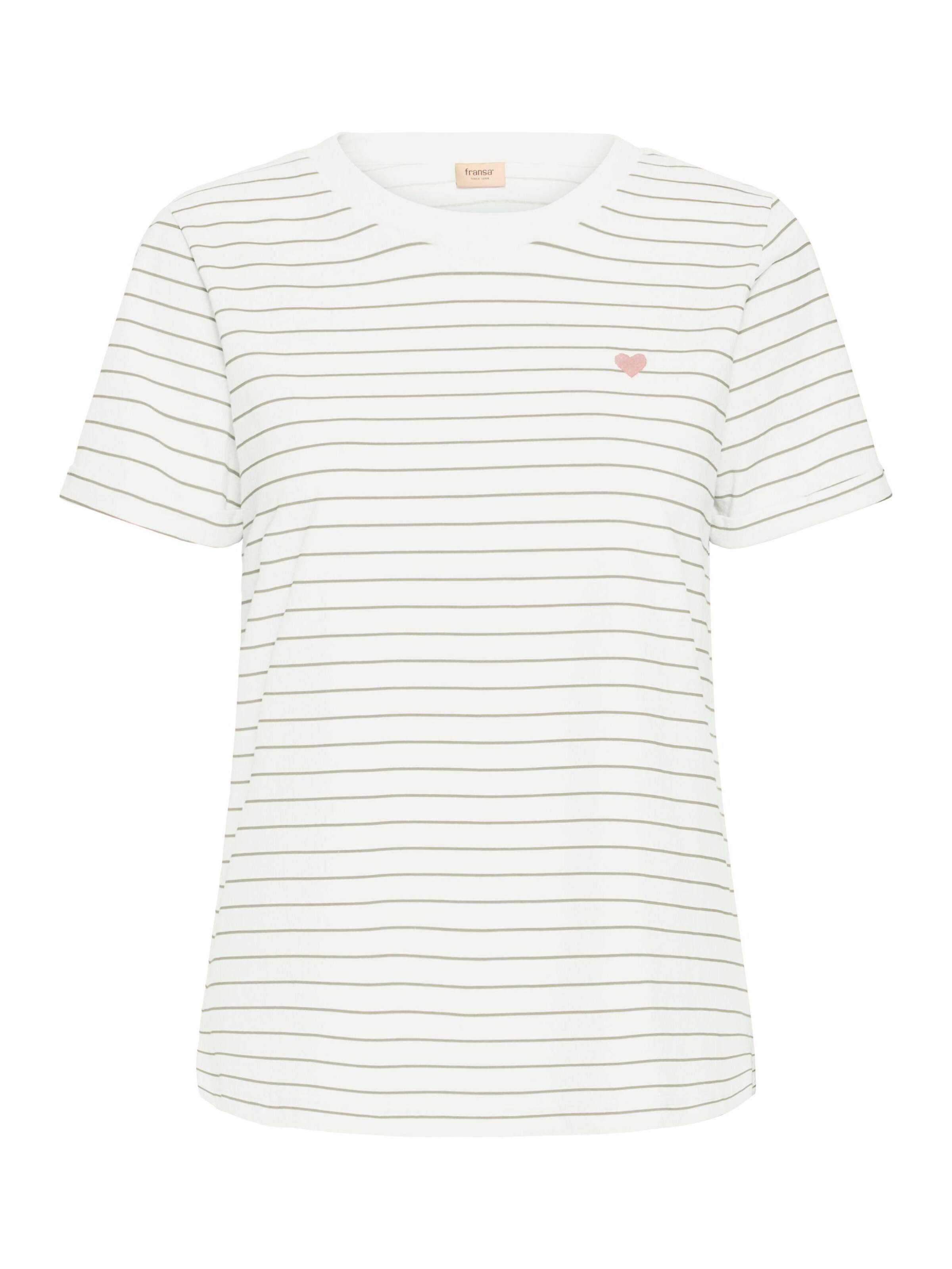 Maglietta 'FRAmora' di Fransa in verde: frontale