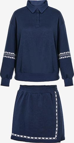 Tenue d'intérieur Imily Bela en bleu : devant