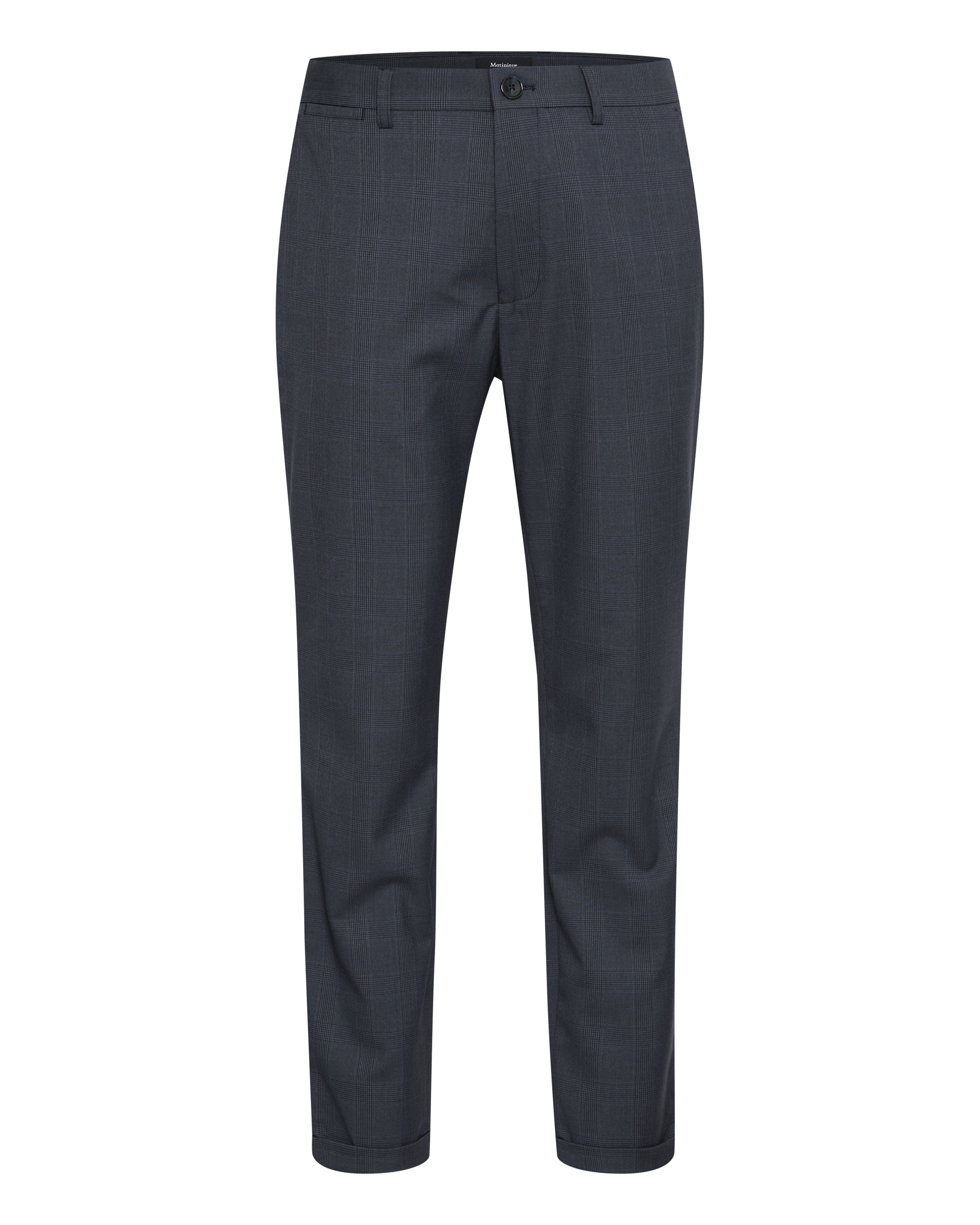 Matinique - Slimfit Calças chino 'MAliam' em azul: frente