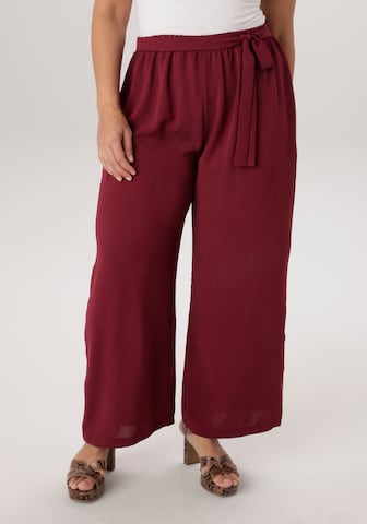 Aniston Wide leg Pants in Red: front