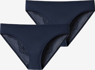 SCHIESSER Slip 'Invisible Lace' in Blau: Vorderseite
