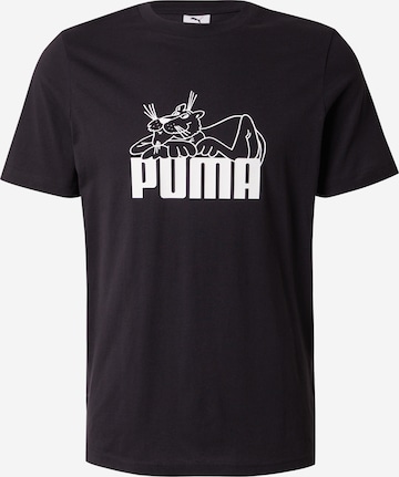 T-Shirt PUMA en noir : devant