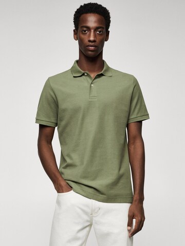 MANGO MAN Shirt 'REA' in Groen: voorkant