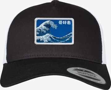 F4NT4STIC Cap 'Kanagawa Wave' in Schwarz: predná strana