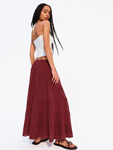 Jupe Bershka en rouge