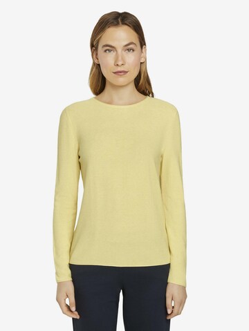 TOM TAILOR Sweater in Yellow: front