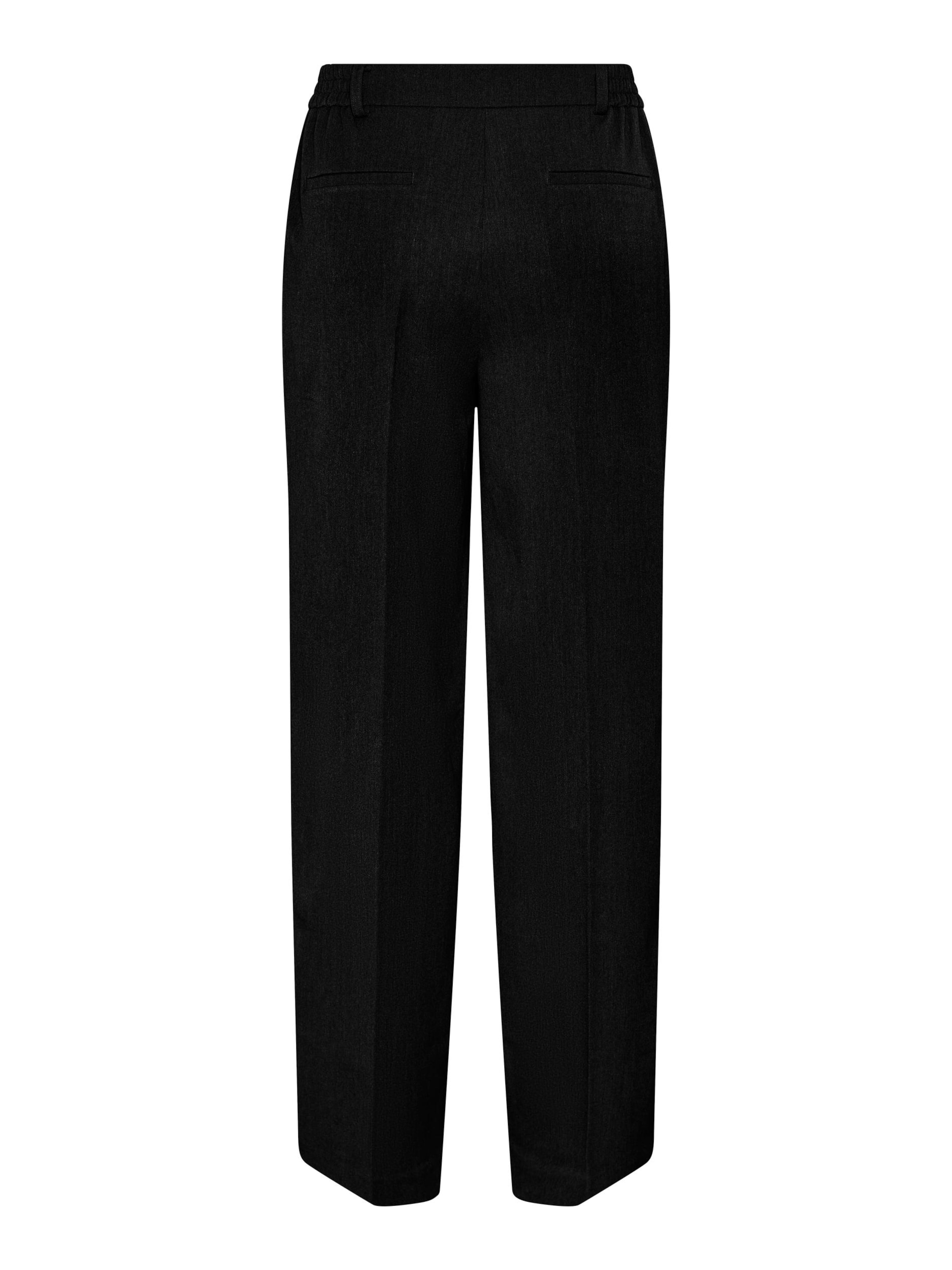 Loosefit Pantalon à plis 'Camil' PIECES en noir