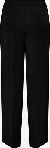 PIECES Lużny krój Spodnie w kant 'Camil' w kolorze czarny