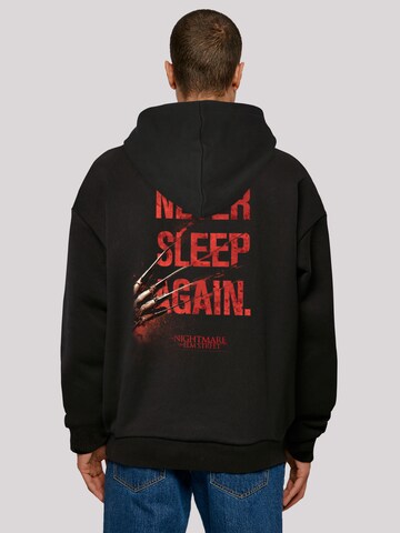 F4NT4STIC Sweatshirt 'Nightmare on Elm Street Never Sleep Again' in Zwart: voorkant