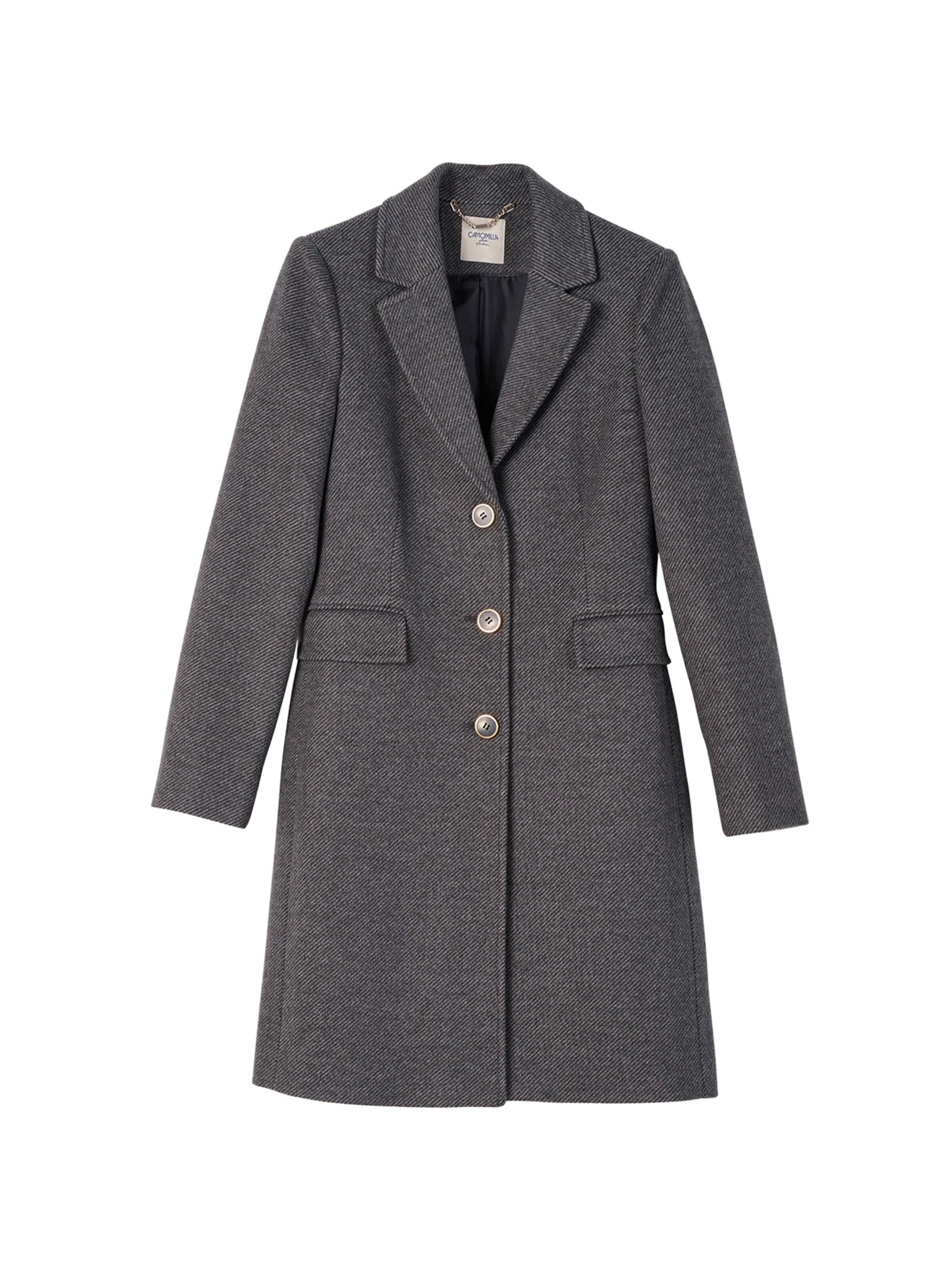 Cappotto invernale 'Charlize' Camomilla Italia di colore grigio scuro, Visualizzazione prodotti