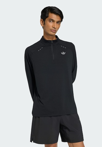 ADIDAS ORIGINALS Shirt 'Trefoil Essentials' in Schwarz: Vorderseite