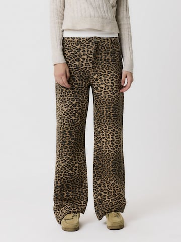 Wide Leg Pantalon NAME IT en marron : devant