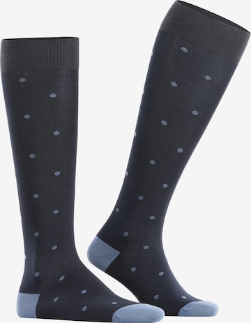FALKE Knee High Socks 'Dot' in Blue: front