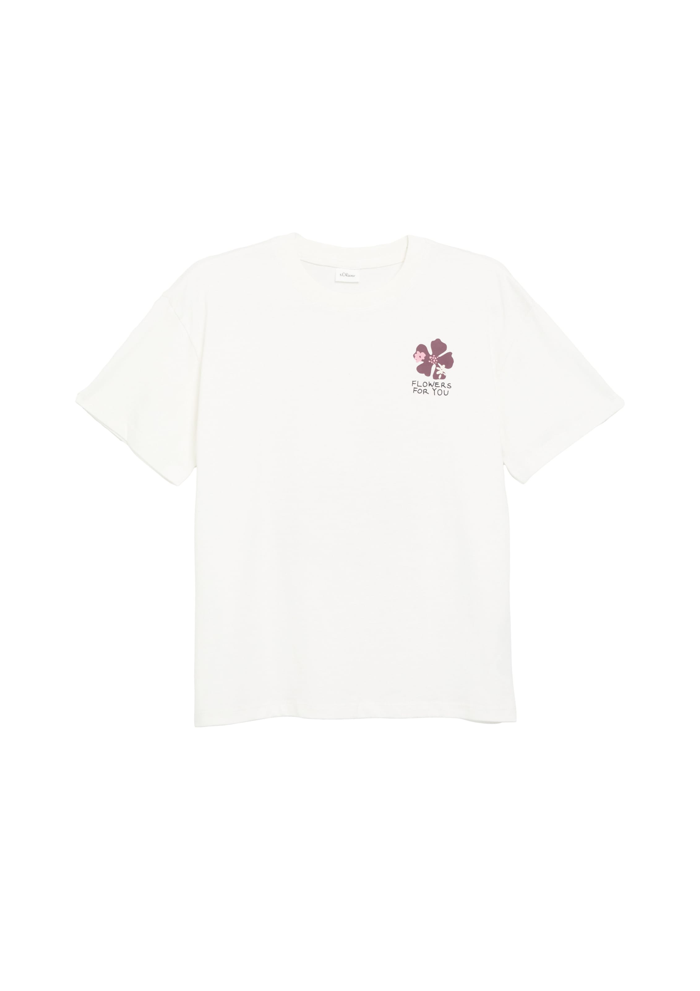 s.Oliver Shirt in Wit: voorkant