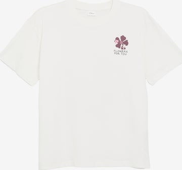 s.Oliver Shirt in Wit: voorkant