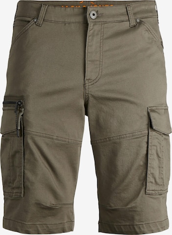 JACK & JONES - Pantalón cargo 'Dex' en verde: frente