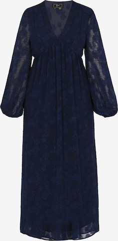 Rochie de la faina pe albastru: față