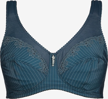 Ulla Popken BH 'Kelly' in Blau: Vorderseite