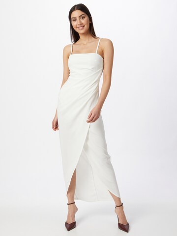 Robe de soirée WAL G. en blanc : devant