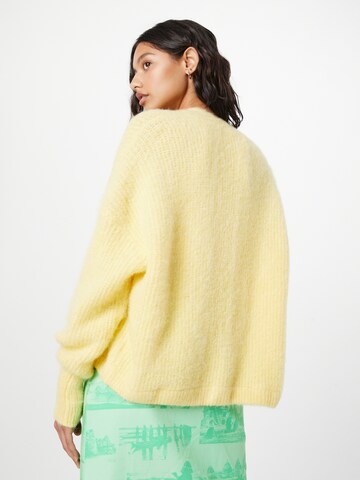 AMERICAN VINTAGE Knit Cardigan 'EAST' in Yellow